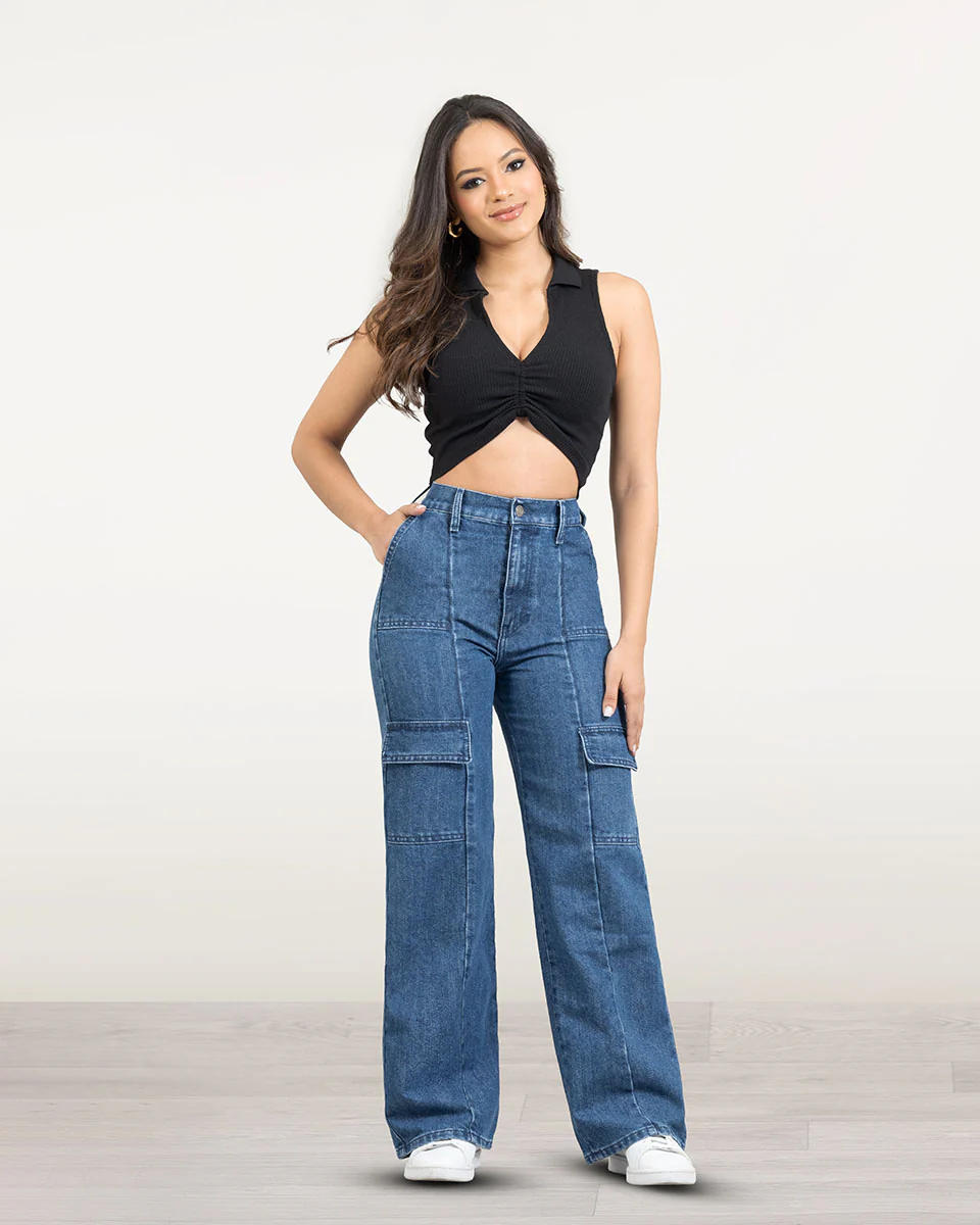 Jeans pepe 755 mujer cargo jean 03 755 0018