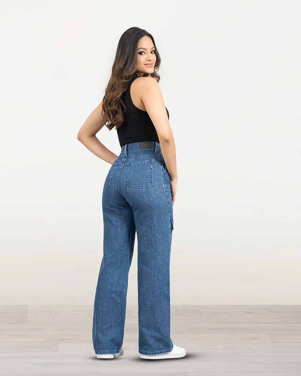 Jeans pepe 755 mujer cargo jean 03 755 0018 - Imagen 3