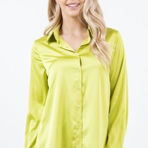 Camisa Ever B de satín con botones