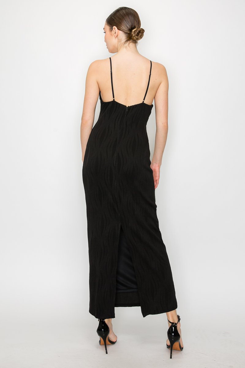 Vestido Iris largo de textura - Imagen 3