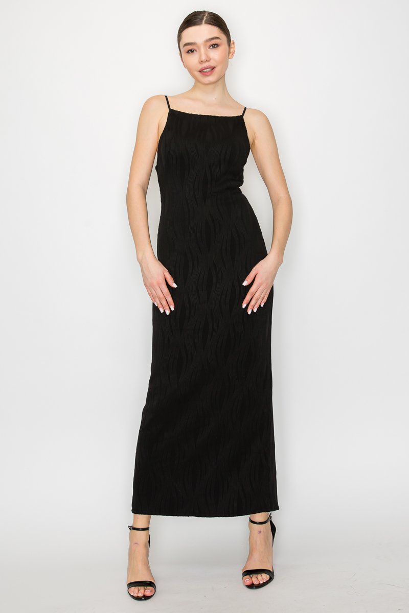 Vestido Iris largo de textura - Imagen 2