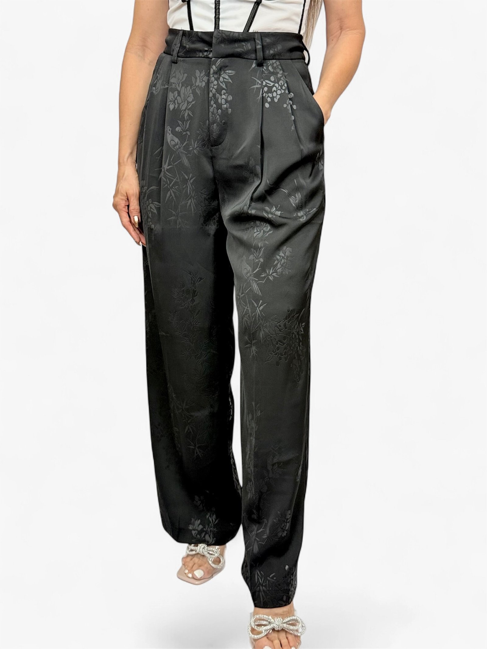 Pantalón Creta con estampado floral