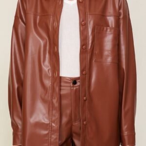 Camisa de botones timing tipo cuerina