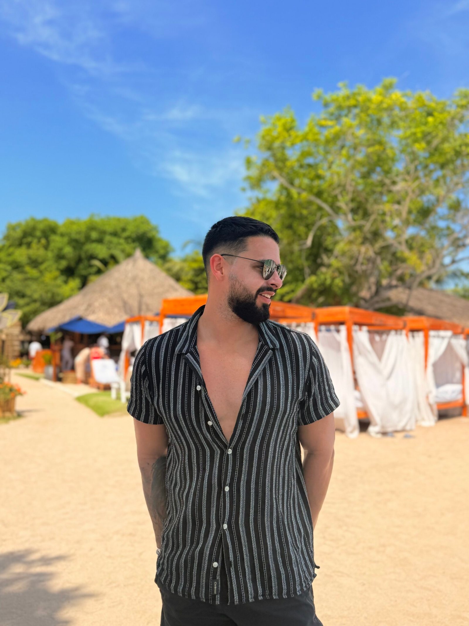 Camisa civil road rayas punteada - Imagen 4