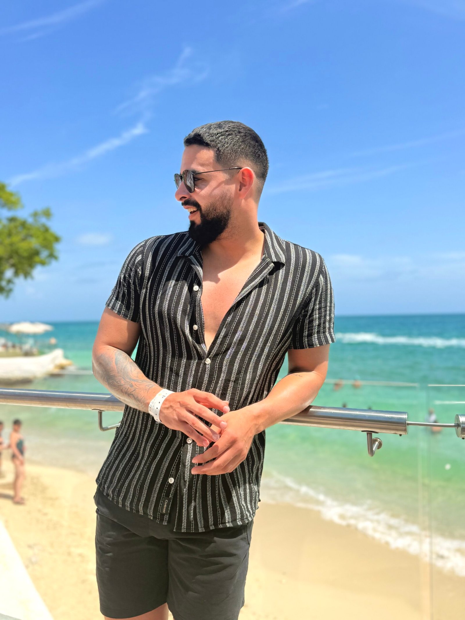 Camisa civil road rayas punteada - Imagen 3