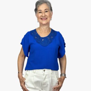 Blusa Together con tejido en el cuello