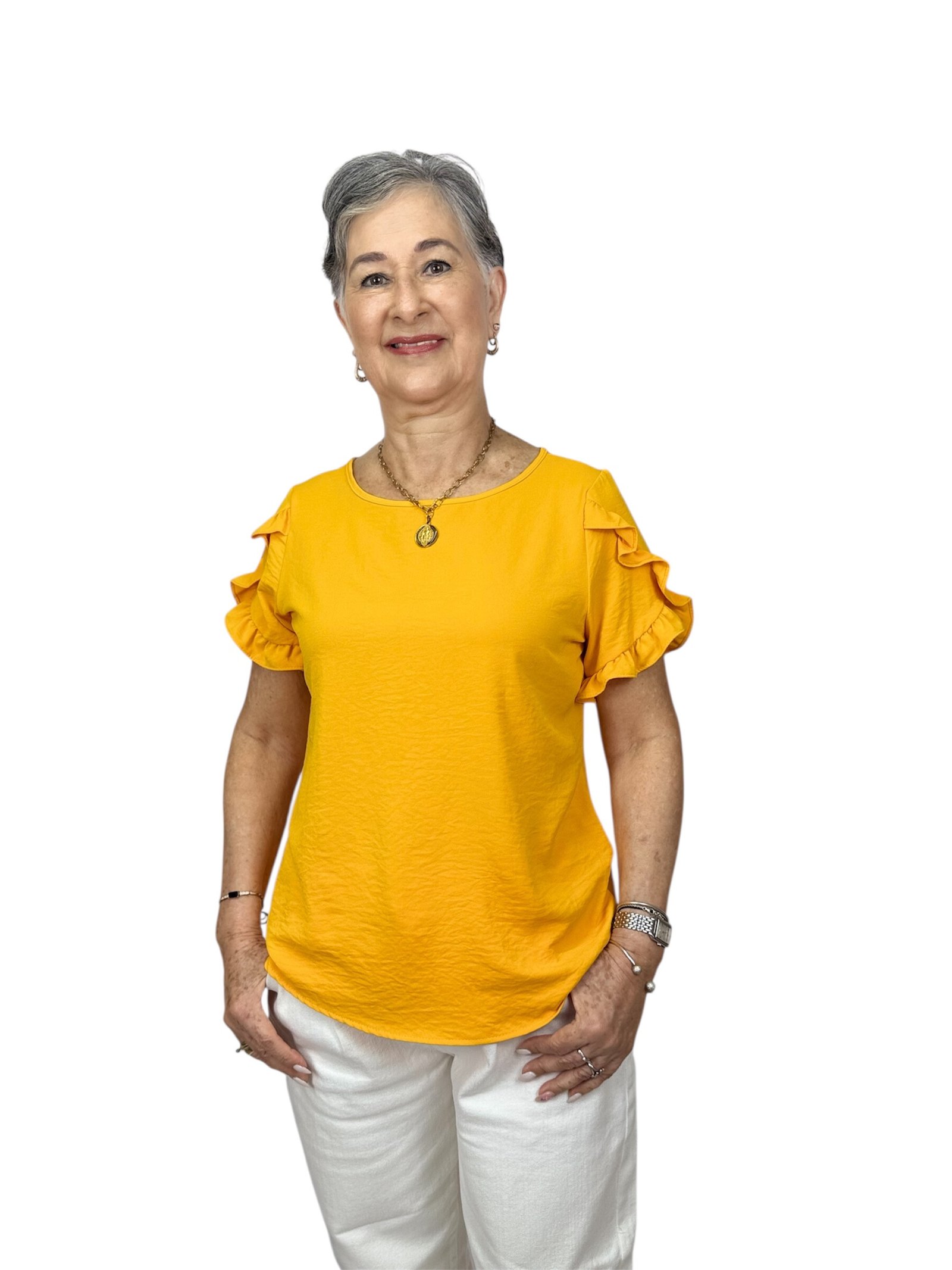 Blusa Together con vuelos en las mangas