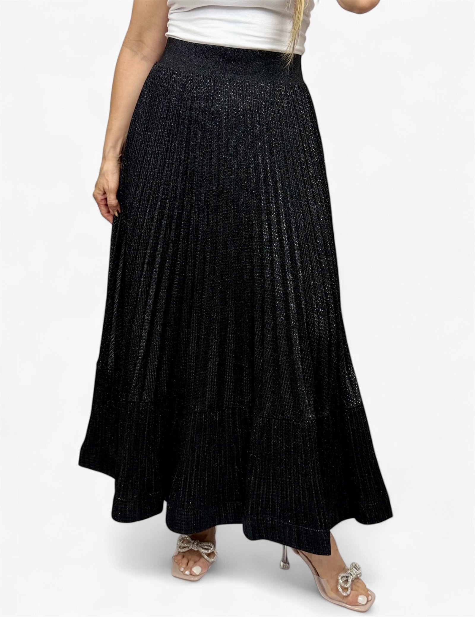Falda larga brillante Creta