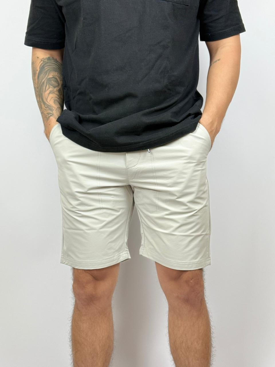 SHORT LISO CON ELÁSTICO EN LA CINTURA BLOCK - Imagen 12