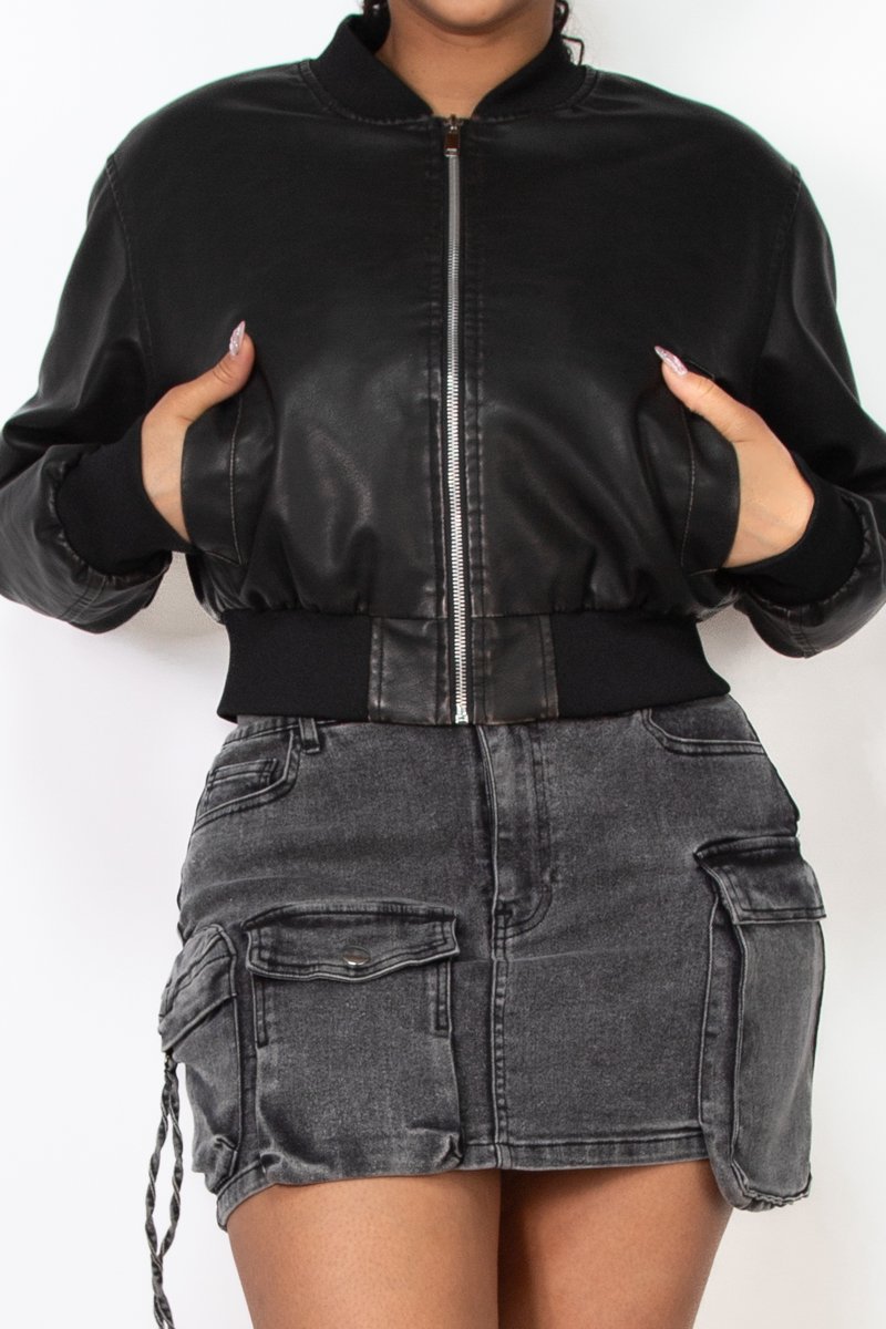 JACKET BOMBER DESGASTADA BLASHE - Imagen 2