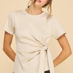 BLUSA CON NUDO LATERAL IF SHE LOVES