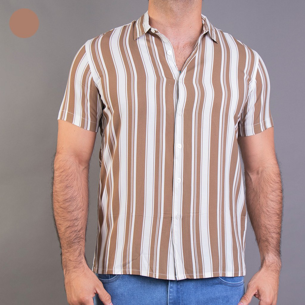 CAMISA MANGA CORTA DE RAYAS REDSAND - Imagen 2