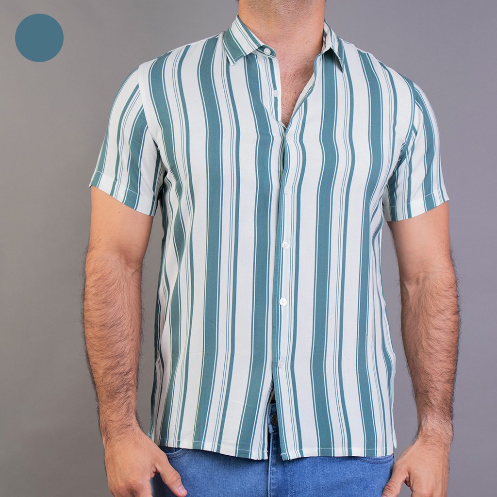 CAMISA MANGA CORTA DE RAYAS REDSAND - Imagen 3