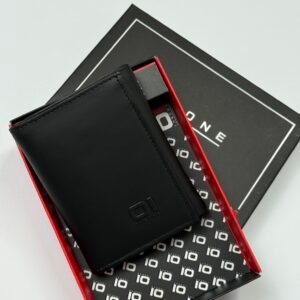 BILLETERA DE CUERO VERTICAL THE ONE