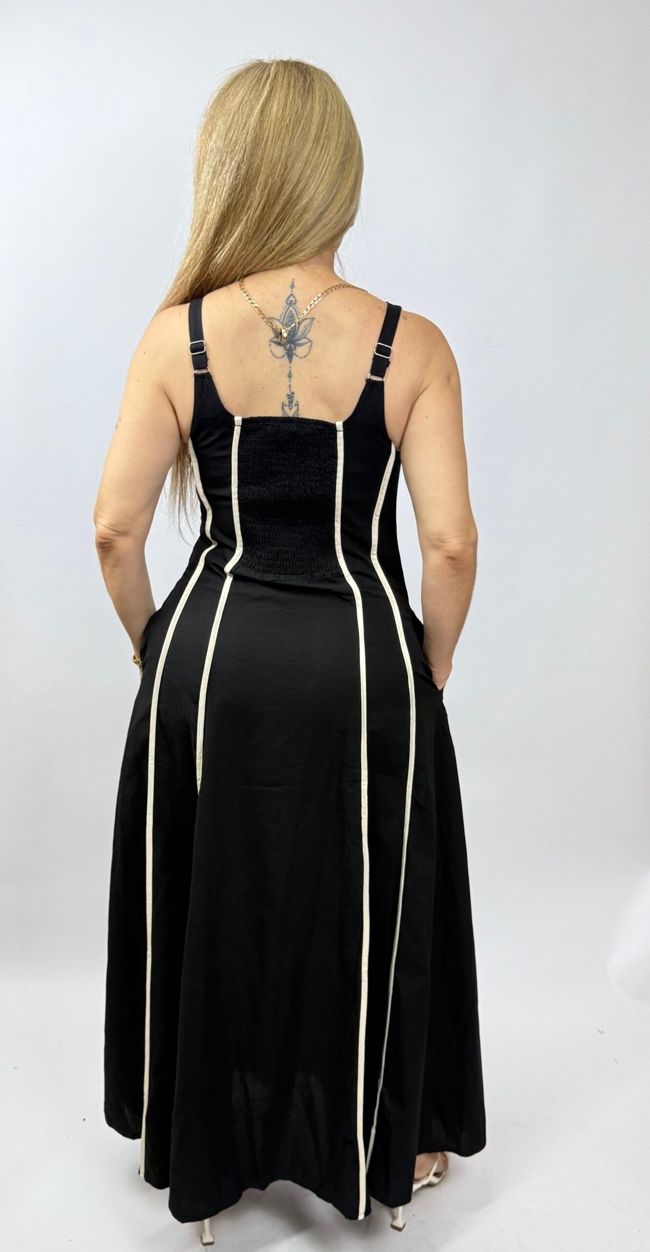 VESTIDO LARGO DE RAYAS LILY & PEONY - Imagen 8