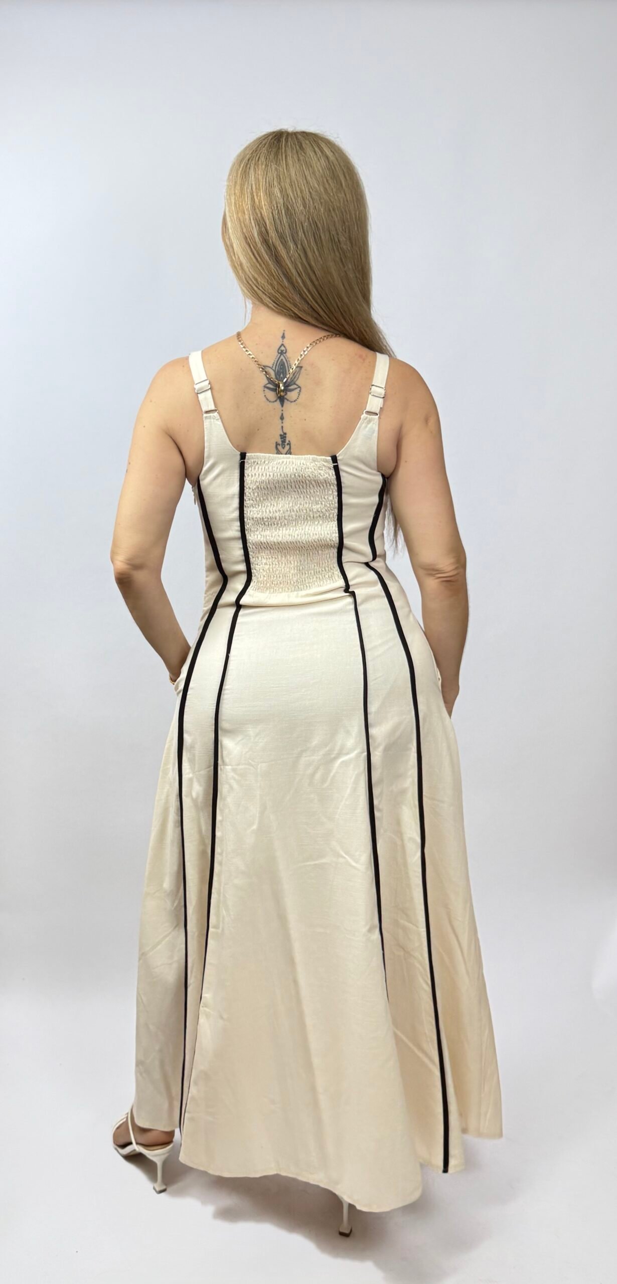 VESTIDO LARGO DE RAYAS LILY & PEONY - Imagen 4