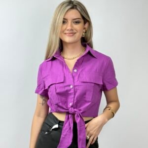 BLUSA CORTA CON NUDO LILY & PEONY