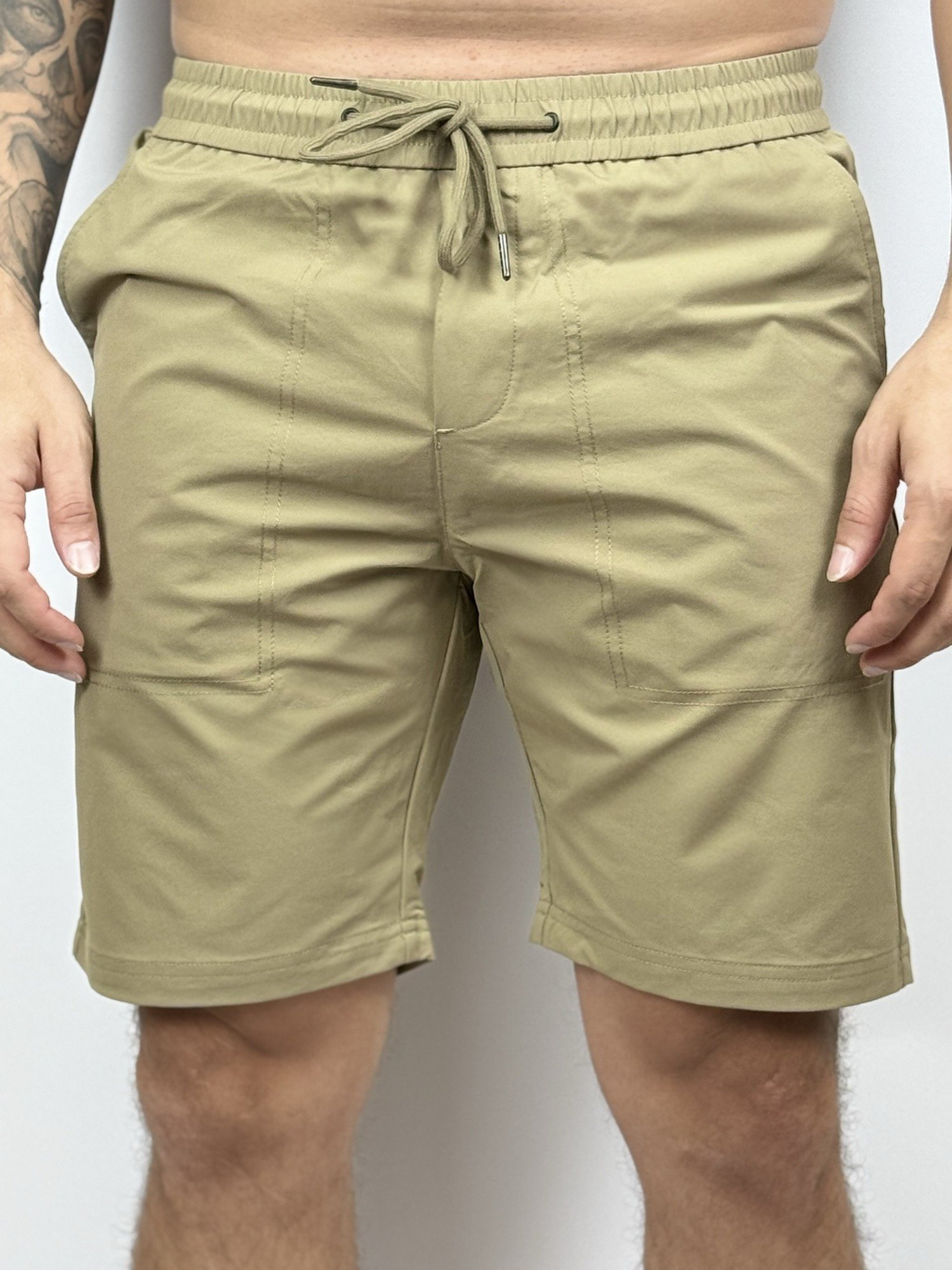 SHORT LISO CON ELÁSTICO EN LA CINTURA BLOCK - Imagen 6