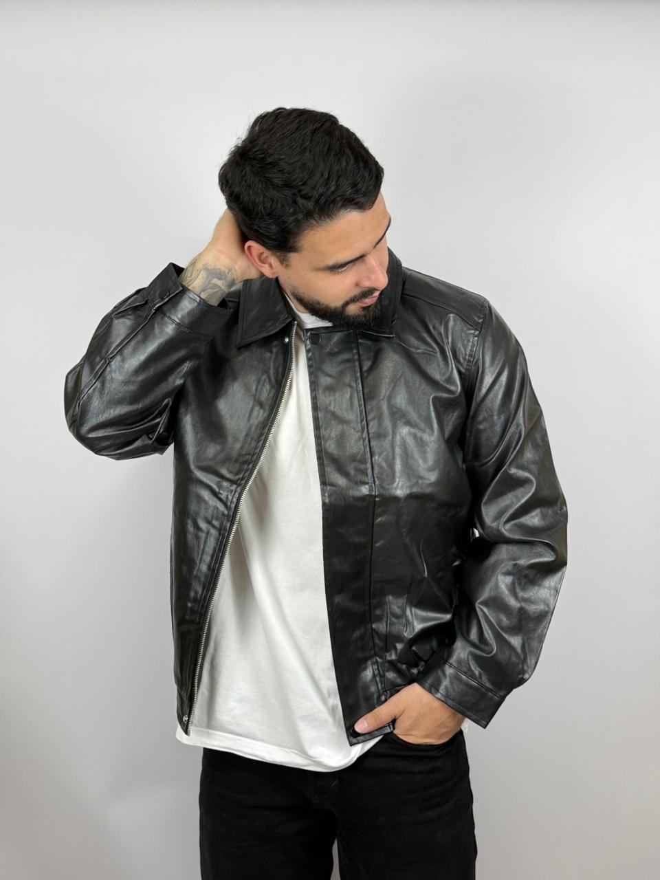 JACKET CUERINA BLOCK - Imagen 3