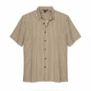 CAMISA RELAXED FIT DE RAYAS TEXTURIZADA BLOCK