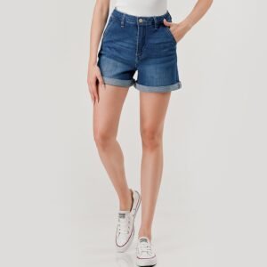 SHORT TIRO ALTO CON RUEDO I&M JEANS