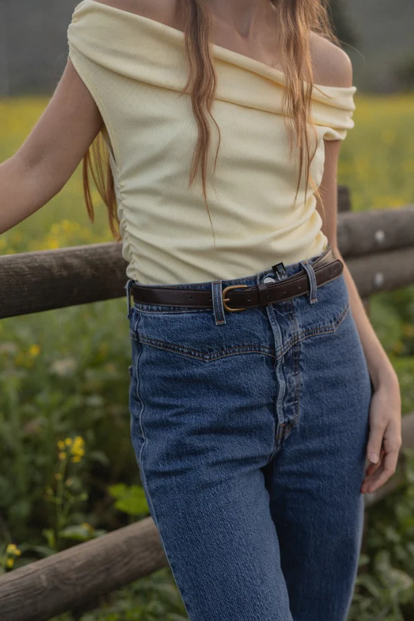 BLUSA ASIMÉTRICA AMARILLA IF SHE LOVES - Imagen 4