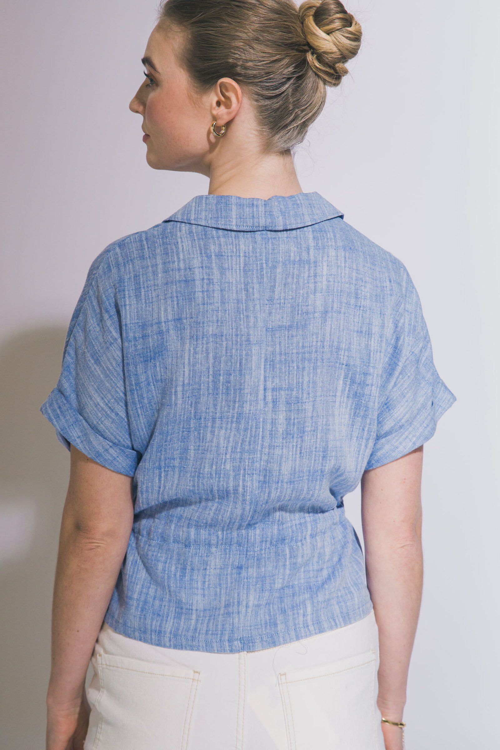 BLUSA CON BOTONES Y ELÁSTICO EN CINTURA LOVE TREE - Imagen 5