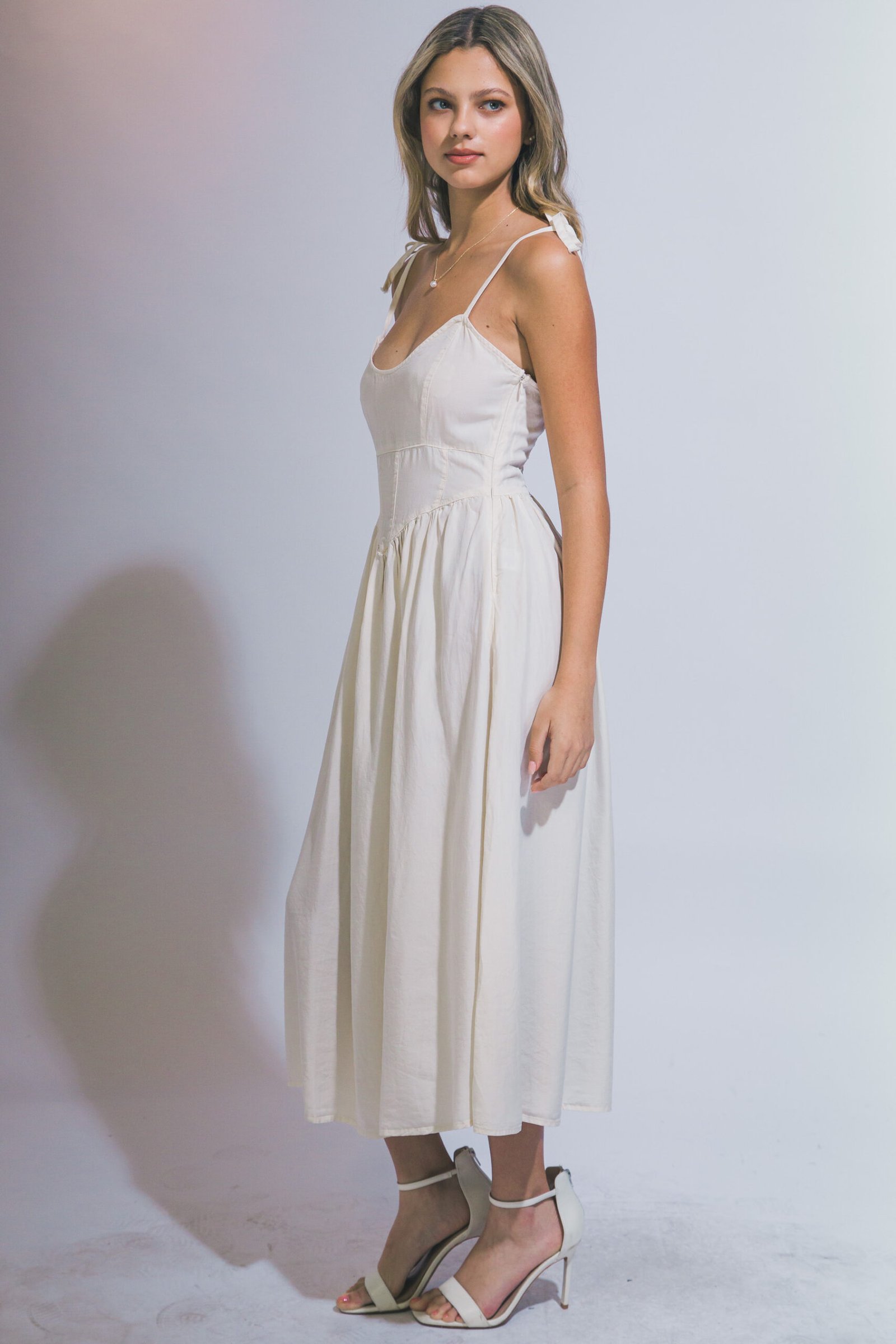 VESTIDO BLANCO DE TIRANTES LOVE TREE - Imagen 5