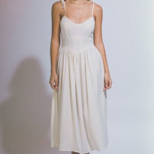 VESTIDO BLANCO DE TIRANTES LOVE TREE
