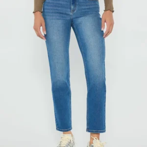 JEANS CORTE RECTO TIRO ALTO EN JEAN EP3686