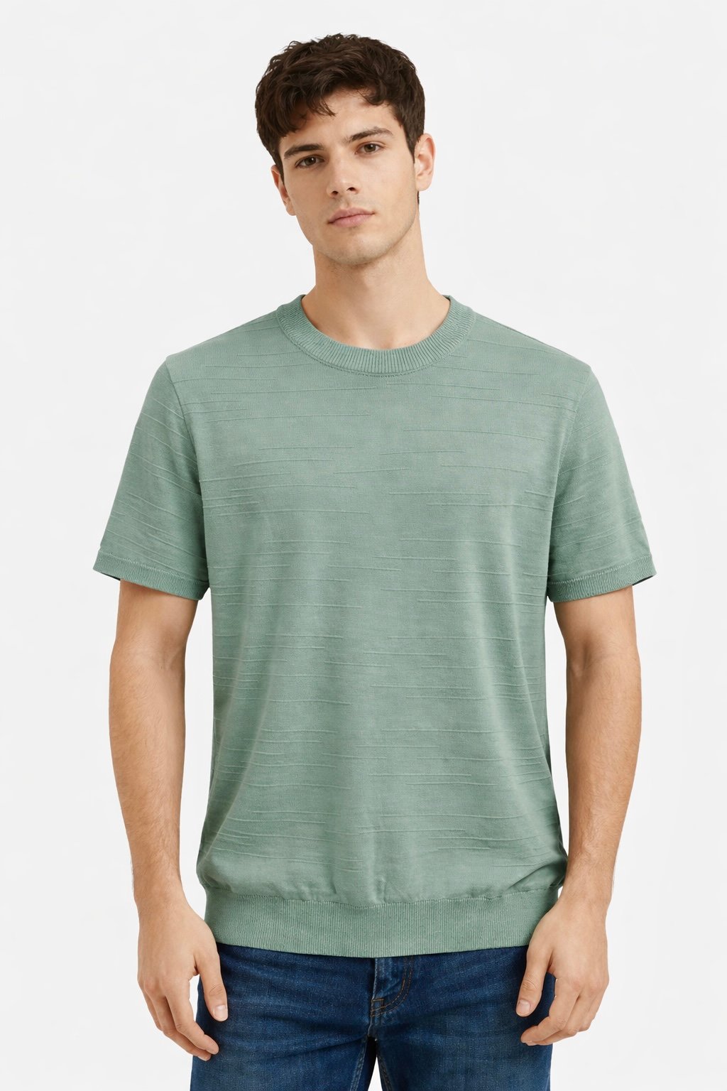 CAMISETA CON DISEÑO DE LÍNEAS BLOCK