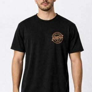 CAMISETA CON ESTAMPADO A UN LADO DEL PECHO ARENA