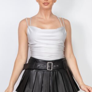 BODYSUIT PLATEADO DE TIRANTES HAUTE MONDE