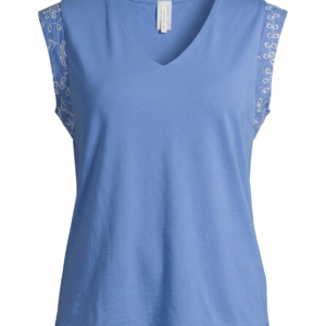 BLUSA LISA CON CUELLO EN V ROSEMIEL