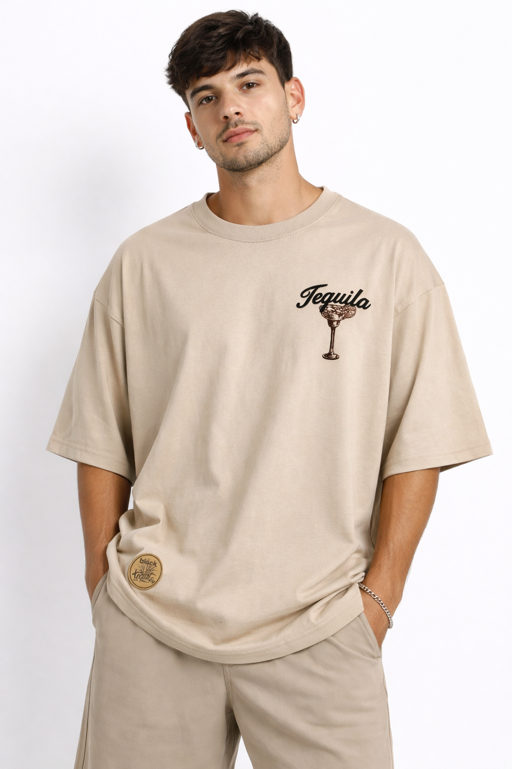 CAMISETA OVERSIZE TEQUILA Y MARGARITA BLOCK - Imagen 4