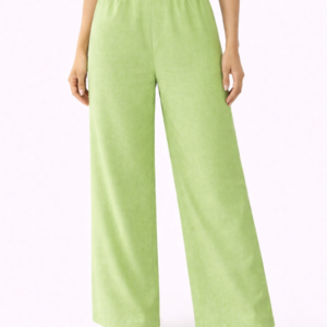 PALAZO CON ELÁSTICO LATERAL EN CINTURA CRETA