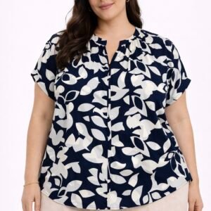 BLUSA FLOREADA TALLA PLUS DNA