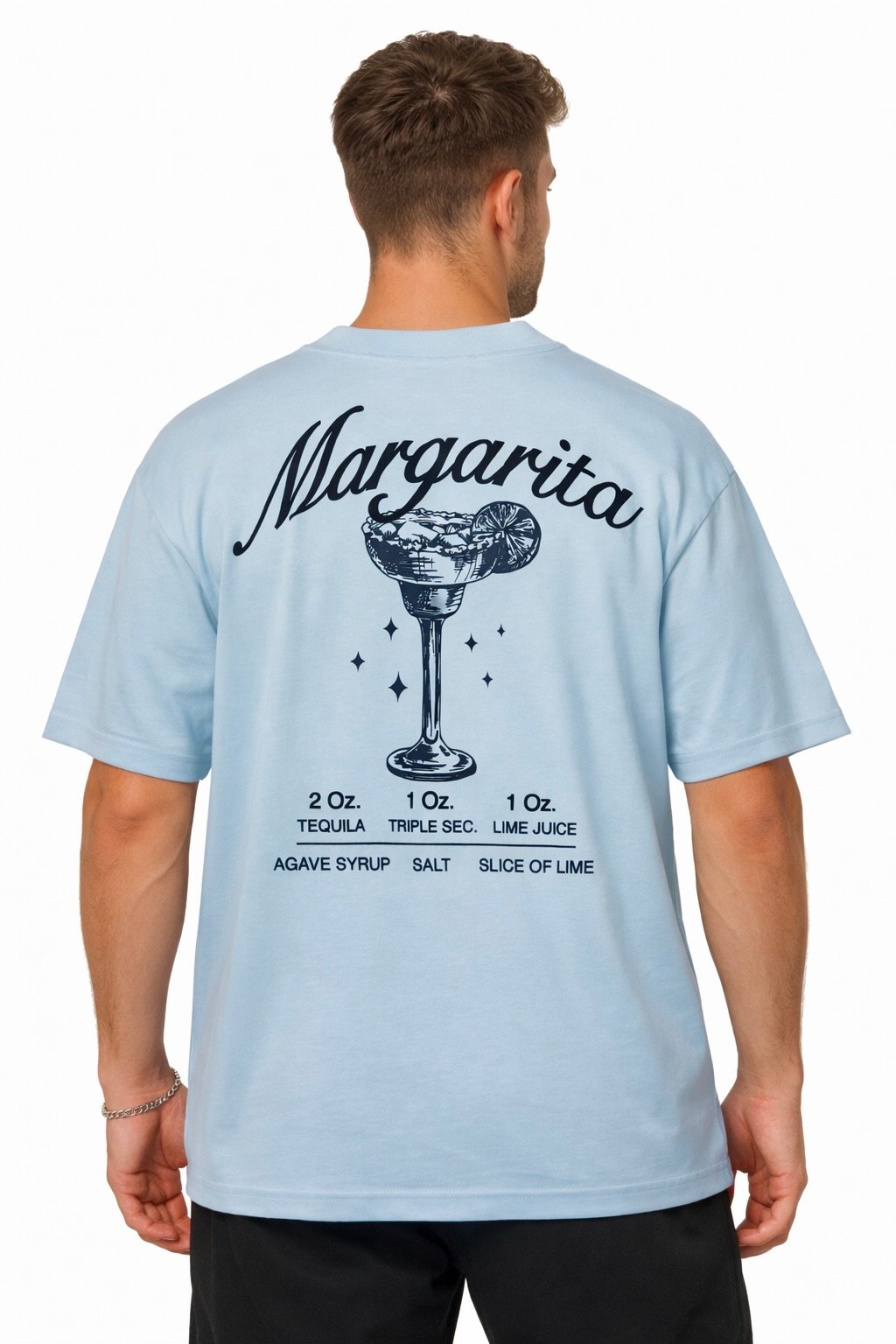 CAMISETA OVERSIZE TEQUILA Y MARGARITA BLOCK