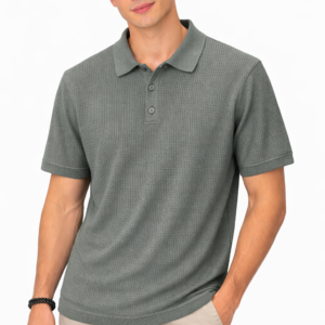 CAMISETA TIPO POLO CON HUEQUITOS BLOCK