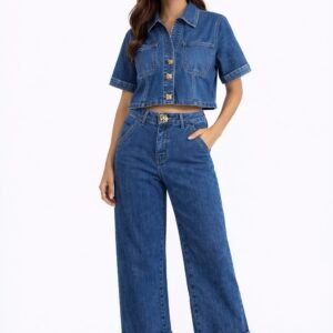 CONJUNTO DE PANTALÓN Y BUSA DE MEZCLILLA TEN22