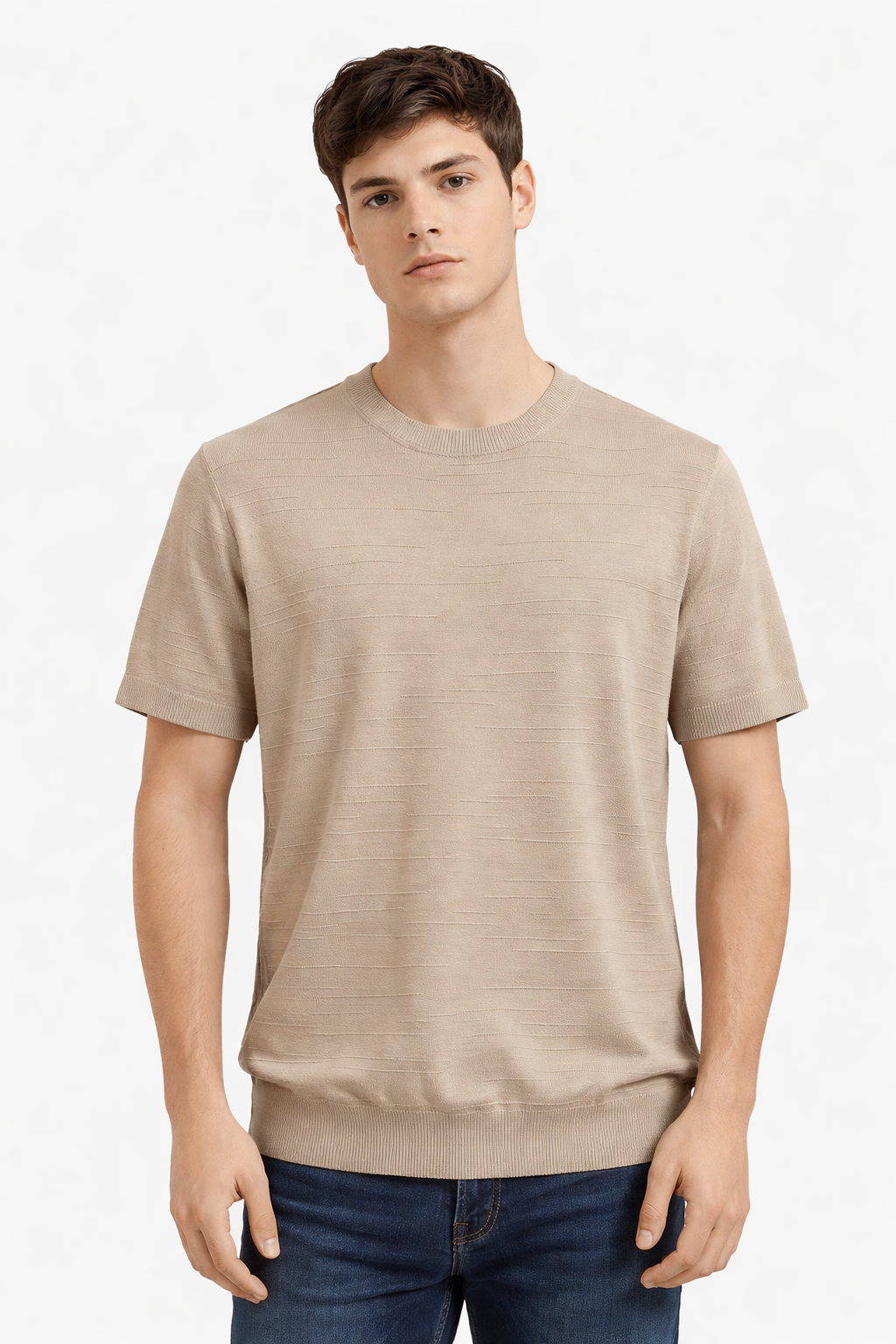 CAMISETA CON DISEÑO DE LÍNEAS BLOCK - Imagen 3