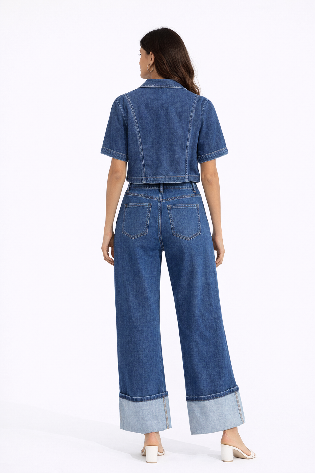 CONJUNTO DE PANTALÓN Y BUSA DE MEZCLILLA TEN22 - Imagen 2