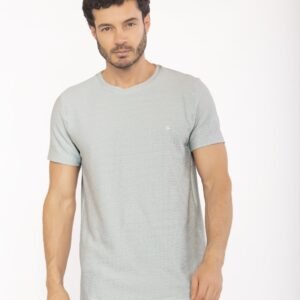 CAMISETA VERDE CLARO CON TEXTURA CIVIL ROAD