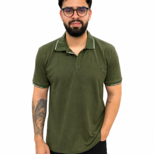 CAMISETA TIPO POLO CON TEXTURA THE ONE