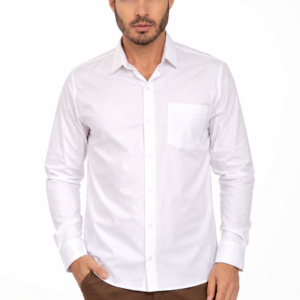 CAMISA BLANCA MANGA LARGA CIVIL ROAD