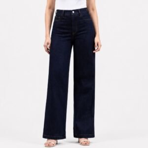 JEANS WIDE LEG TIRO ALTO AZUL OSCURO PEPE 03 743 0118