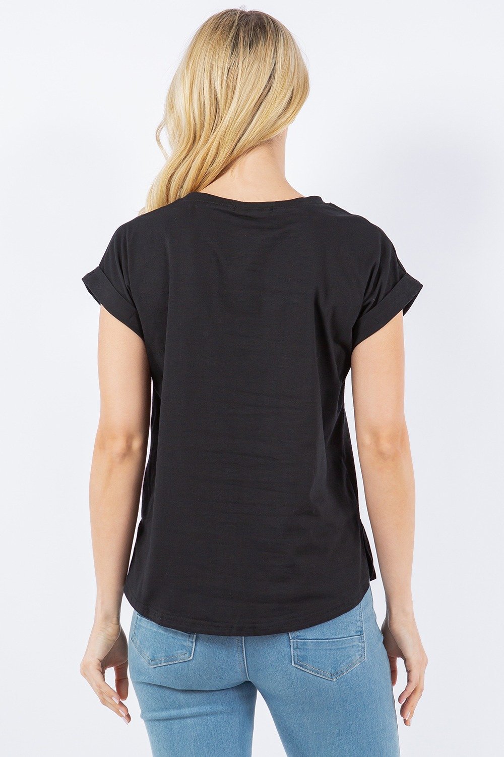 BLUSA NEGRA SMILE TABA - Imagen 4