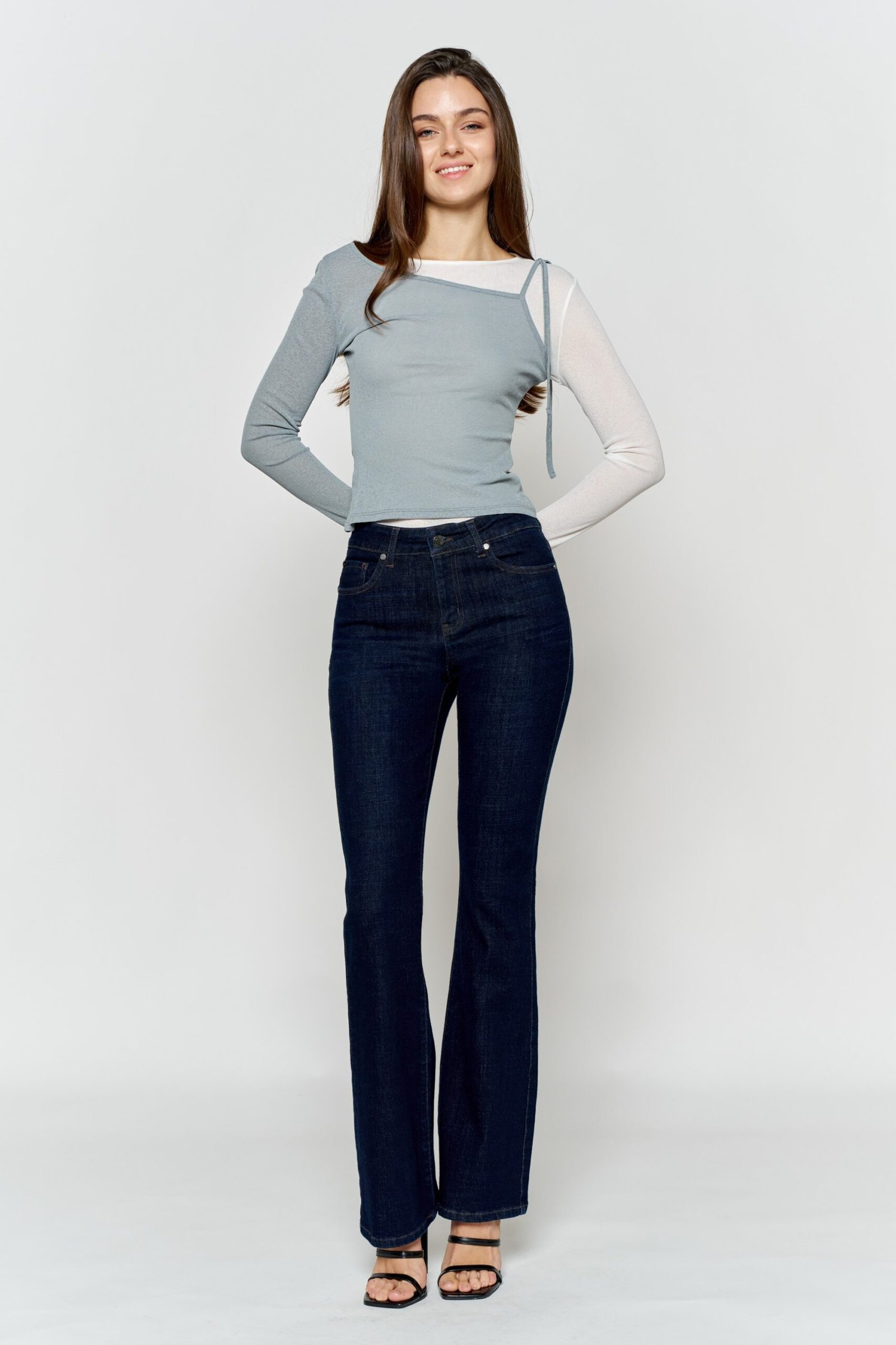JEANS CORTE BOTA TIRO ALTO EN JEAN EP3735 - Imagen 2