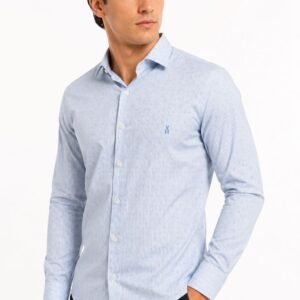 CAMISA MANGA LARGA CON PRINT CELESTE VAN HEUSEN
