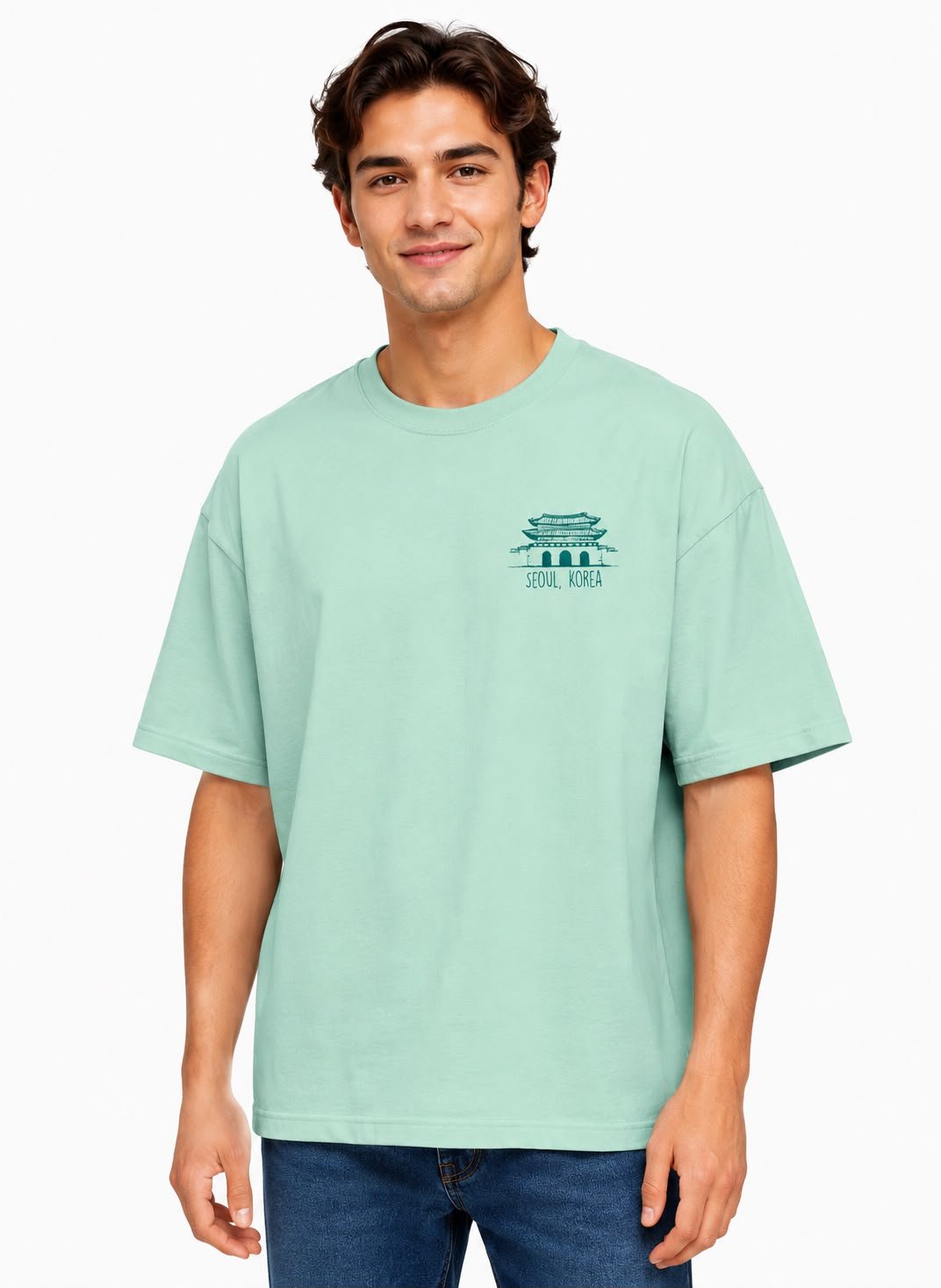 CAMISETA OVERSIZE SEOUL KOREA PEPE - Imagen 2